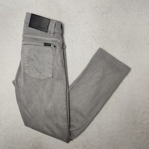 Fidelity Torino Jeans Mens 29x30 Gray Straight Slim Denim Cotton Blend USA Made